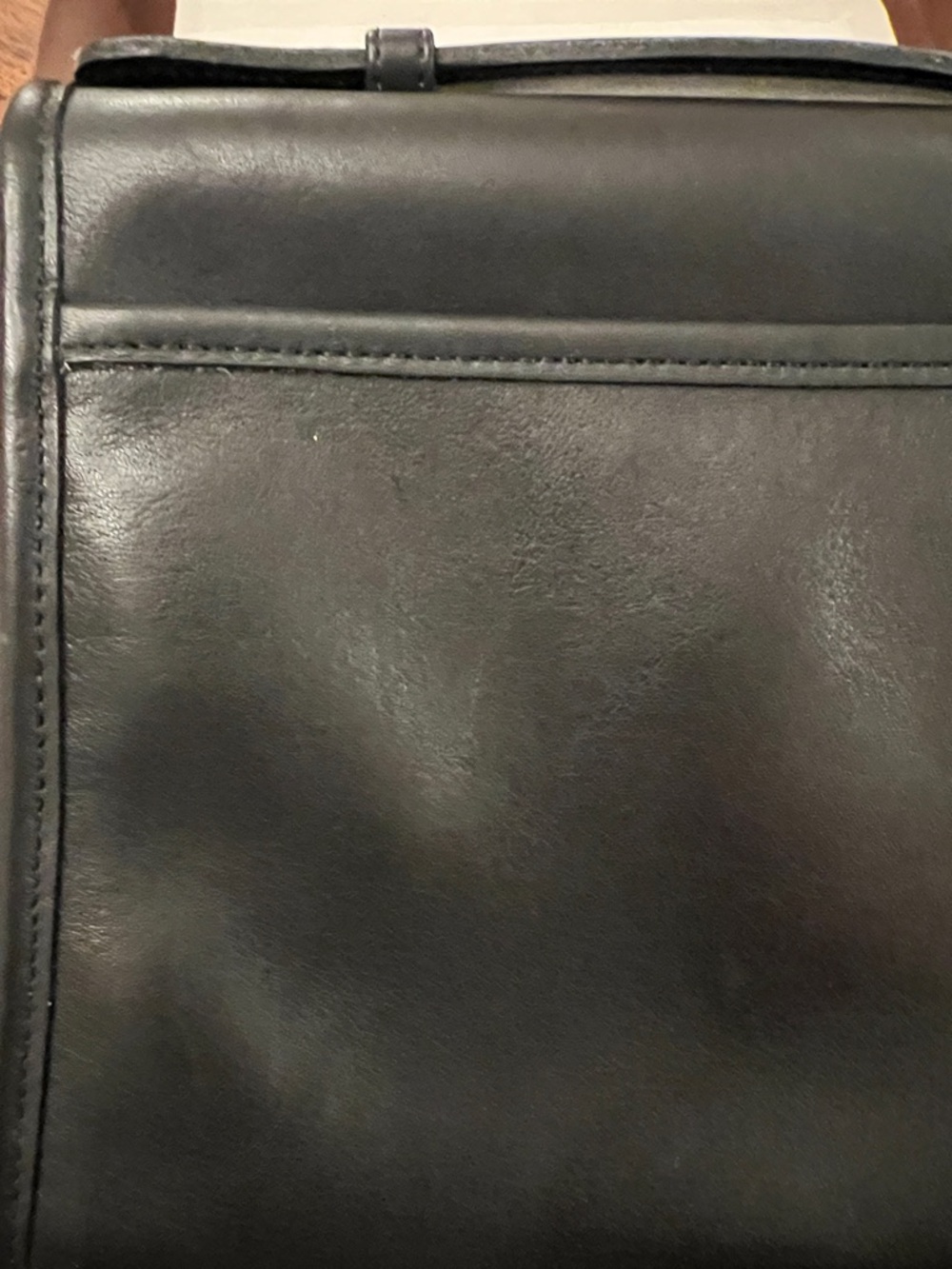 *Never Used* Vintage Coach Court Bag - Black Leather - 9870 - Picture 12 of 14